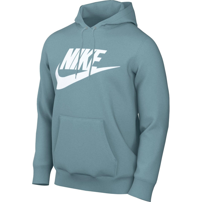 Чоловіче худі Nike Sportswear Club Fleece BV2654, колір Denim Turq/White, розмір 3XL