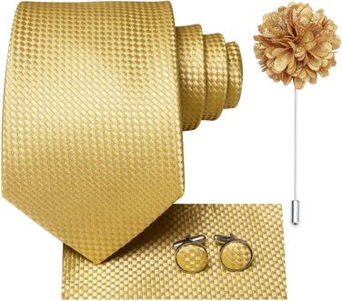 Чоловіча краватка Hi-Tie: чорна, рожева, синя, зелена, з візерунком пава, в клітинку, смужка, крапка, з нагрудною хустинкою та краватковими затискачами. Ідеально для вечірки, ділових зустрічей та особливих подій.