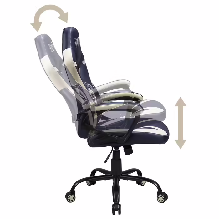 Subsonic Harry Potter Gaming Chair Hogwarts - Office Chair for Junior Gamers - Black and Gold - Officially Licensed
