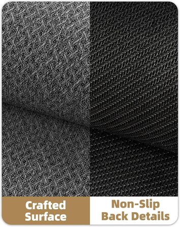 Тонкий килимок для входу COLOR&GEOMETRY, протибризковий та протиковзкий килим у передпокою, темно-сірий, 92 x 142 см