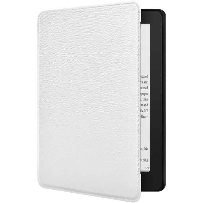 Чохол для Kindle Paperwhite (7/6/5 Gen, 12th Gen, Colorsoft 2024) з PU шкіри, білий