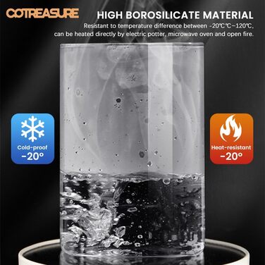 Cotreasure Storage Jars with Lids, 1150 ml x 530 ml Storage Jars with Lids, Airtight, Glass Containers, Spaghetti Storage, Spice Jars (42 Set)