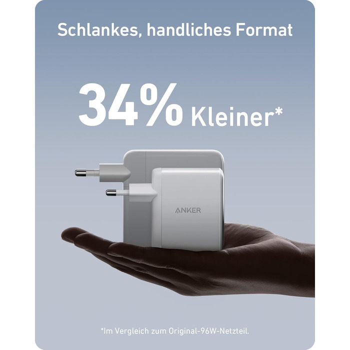 Зарядний пристрій Anker Nano II 100W: 3 порти USB-C для MacBook Pro/Air, iPad, Galaxy, iPhone та інших пристроїв