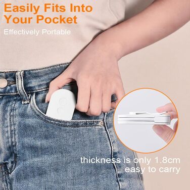 LED лампа для читання з кліпсою, USB перезаряджувана, 3 режими яскравості та колірної температури, гнучка на 360°, біла