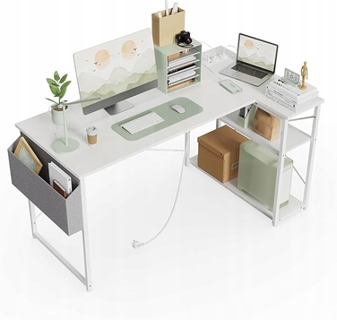 Кутовий ергономічний стіл BEXEVUE з вбудованим мережевим фільтром, 120 x 70 см, B3181