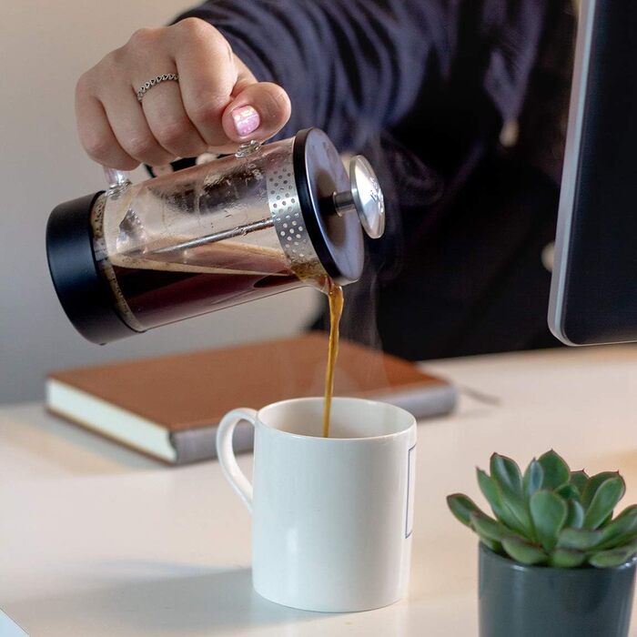 Френч-прес Barista & Co Core, 350 мл, скло та нержавіюча сталь, бірюзовий, для кави