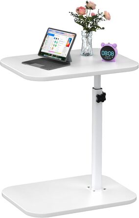 Зручний столик для ноутбука в ліжко - Lapdesk, складний, регульований, портативний, білий (40 x 30 x 80 см)