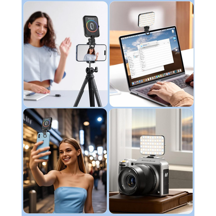 LED кільцеве світло Handy Licht для iPhone: 90 світлодіодів, RGB, магнітне кріплення, для фото та відео