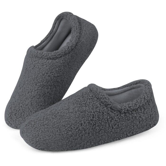 OFFCUP Теплі жіночі халати з меморіальної піни, зимові халати, халати з бавовни, плюшеві халати для дому та вулиці (сірий, 38, 39)