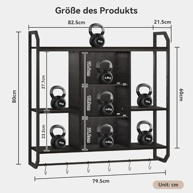 Стильне металеве вітрина для вина з LED-підсвічуванням на стіну, 3 яруси, чорний колір, для бару, кухні, вітальні, ресторану, 20x80 см