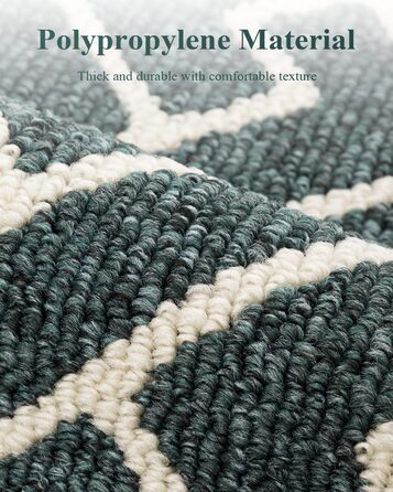 Вологостійкий килимок для дому Black 50x80 см, килимок для порогу, антиковзаючий, для входу, коридору, саду, дому, для тварин (80x100 см, Emerald)