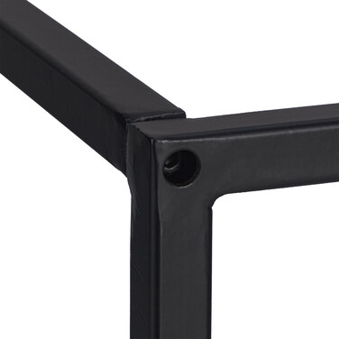 Relaxdays Black Metal Firewood Rack