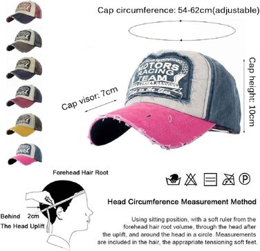 Кепка бейсболка Tuopuda Retro Vintage з регулюванням, унісекс, для літа