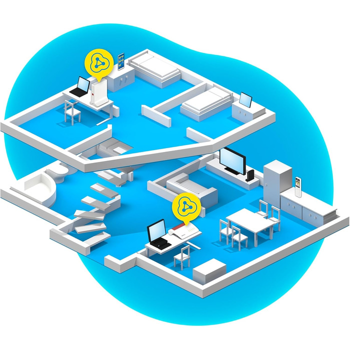 FRITZ!Repeater 3000 AX - Wi-Fi 6 репітер з трьома радіомодулями (до 4200 Мбіт/с)