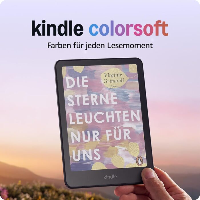 Amazon Kindle Colorsoft (останнє покоління) – з кольоровим дисплеєм та регульованим підсвічуванням – 16 GB без Kindle Unlimited
