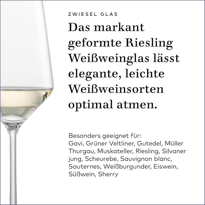 Кельхі для білого вина Riesling від Zwiesel Glas (2 шт.), Tritan®-кришталь, Made in Germany