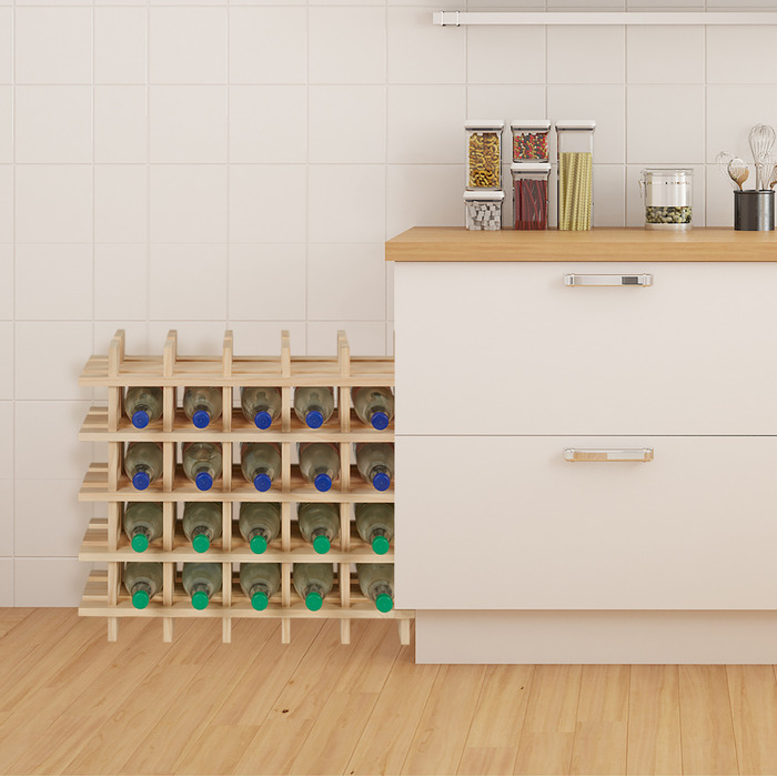 24-Bottle Wine Rack
