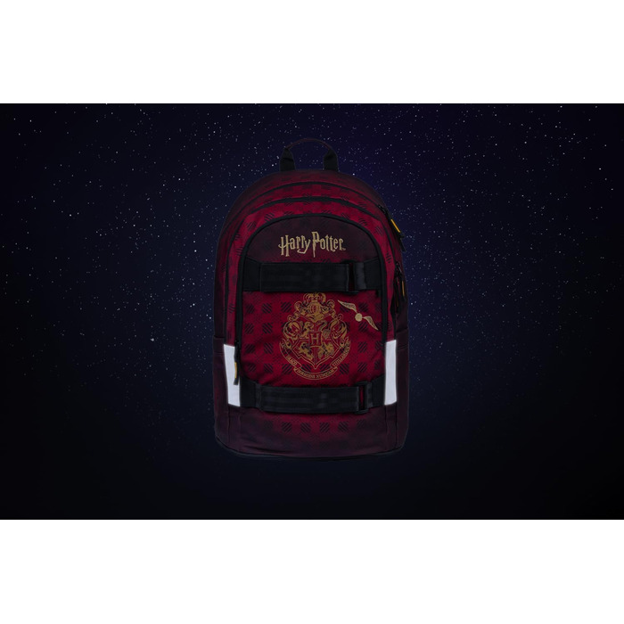 Шкільний рюкзак Baagl для хлопчиків та дівчаток-підлітків з відділенням для ноутбука та нагрудним ременем (Гаррі Поттер Гоґвортс)