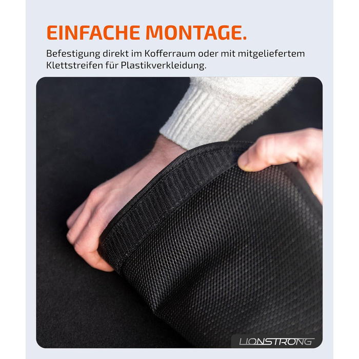 Захист для вантажного відсіку автомобіля [з підкладкою & водонепроникний] – універсальний килимок для багажника, підходить для легкових автомобілів та SUV – захист для багажника від бруду та подряпин (100x100 см)