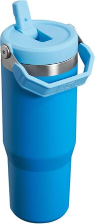 Stanley Flip Straw Tumbler 1.0 Drinking Bottle with Straw 0.89L - Thermos Bottle Keeps 12+ Hours Cold - Dishwasher Safe - Sports Bottle - Water Bottle BPA Free - (Azure)
