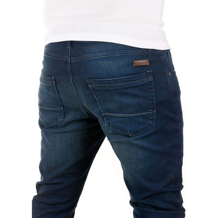 Чоловічі джинси WOTEGA Noah Slim Fit (38W/36L, синій Dress Blues 3r4024) - джинси-светшот для чоловіків