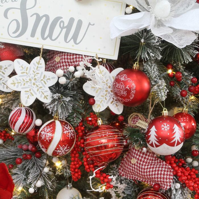 Декоративна куля на ялинку Sea Team з малюнком та іграшками, набір 60 мм/80 мм