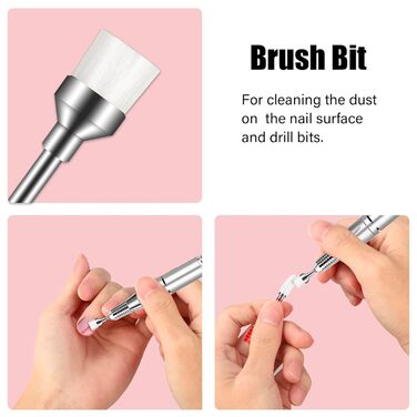 Набір свердел для нігтів Depvko 13 шт. (вольфрам карбід, кераміка, діамант) для манікюру та педикюру