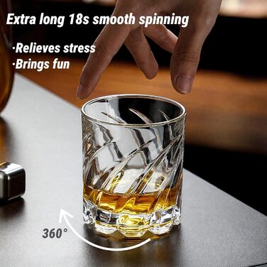 Набір віскі для чоловіків: шейкер з декомпресією, 2 склянки віскі, 8 кубиків льоду з нержавіючої сталі - подарунок для чоловіків, тата, брата, батька