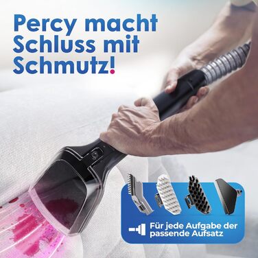 Промисловий миючий пилосос з парою - Polsterreiniger PRO – 1800W, 13kPa, для чищення диванів та килимів (Percy - Blue)