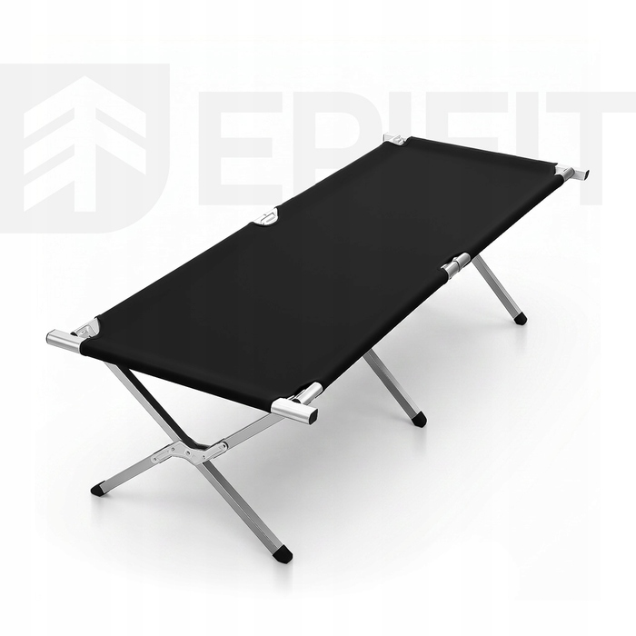 Польове ліжко Epifit 190 см x 72,5 см, чорне