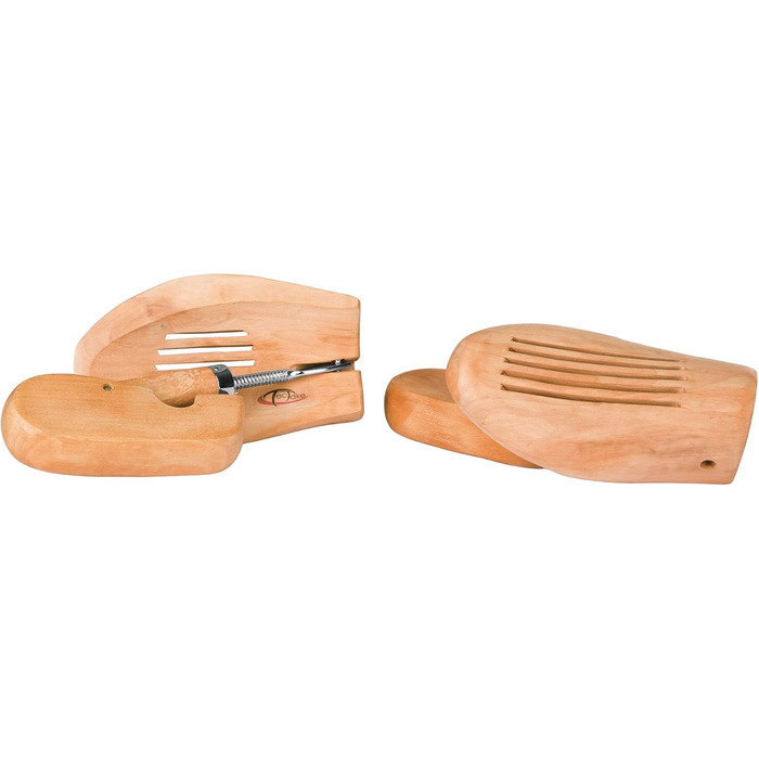 tectake 800592-2 Pair Lotus Wood Shoe Stretchers, Relief for Tight Spots, Universal for Women's and Men's Shoes - Various Sizes