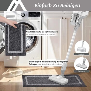 Килимок на сходи COSY HOMEER, 70x22 см, 15 шт., самоклеючий, антиковзкий, машинного прання, 100% поліестер, TPE-підкладка, чорний