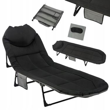 Розкладне ліжко Artnico, 200 см x 65 см, чорне