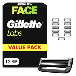 Смінні леза для чоловічої бритви Gillette Labs, чорні, 12 шт