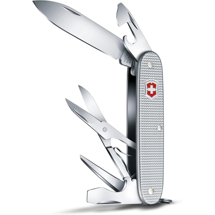 Мультитул Victorinox Pioneer X - Швейцарський ніж, 9 функцій, сталь, срібний