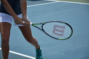 Тенісний ракетка Wilson Tour Slam для дорослих. Розмір ручки 3 - 4 3/8' зелено/чорна (Grip Size 3 - 4 3/8', червона / сіра)