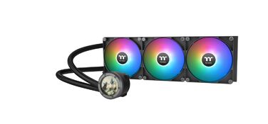 Система водяного охолодження Thermaltake TH360 V2 Sync AIO з LCD 2.1' (480x480), 3x 120mm вентилятори ARGB PWM, сумісна з Intel LGA1851/1700 та AMD AM5/AM4, чорний (420mm)