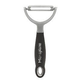 Microplane Profi Y-овочечистка: пряма сталева бритва для фруктів та овочів, чорний колір