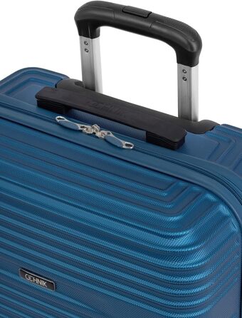 Чохол OCHNIK великий, ABS пластик, темно-синій, 97 літрів, 4 колеса