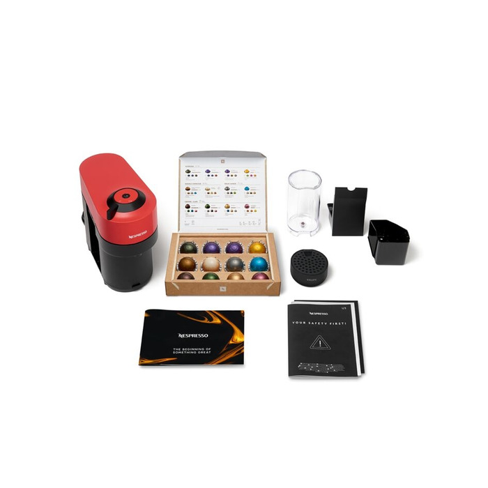 Кавомашина KRUPS NESPRESSO Vertuo Pop XN9205, червона