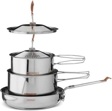Набір посуду Primus Campfire Cookset L для кемпінгу та приготування їжі на відкритому вогні