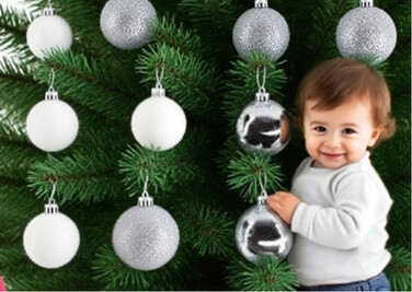 Relaxdays Set of Christmas Baubles