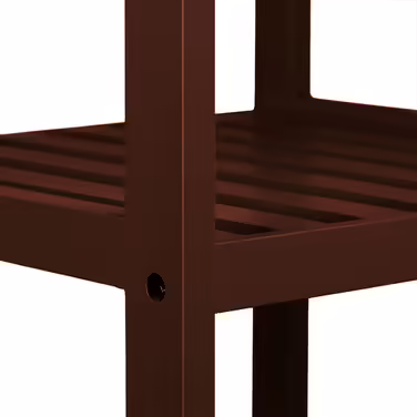 Relaxdays Bamboo Bathroom Shelf with 3 Shelves