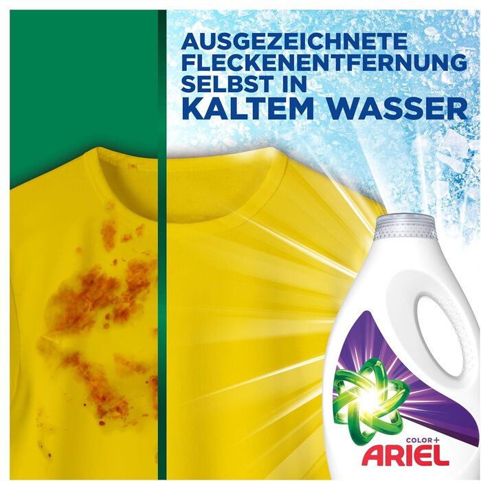 Рідкий універсальний пральний засіб Ariel Color+ для кольорових речей, 3.5 л, 70 прань