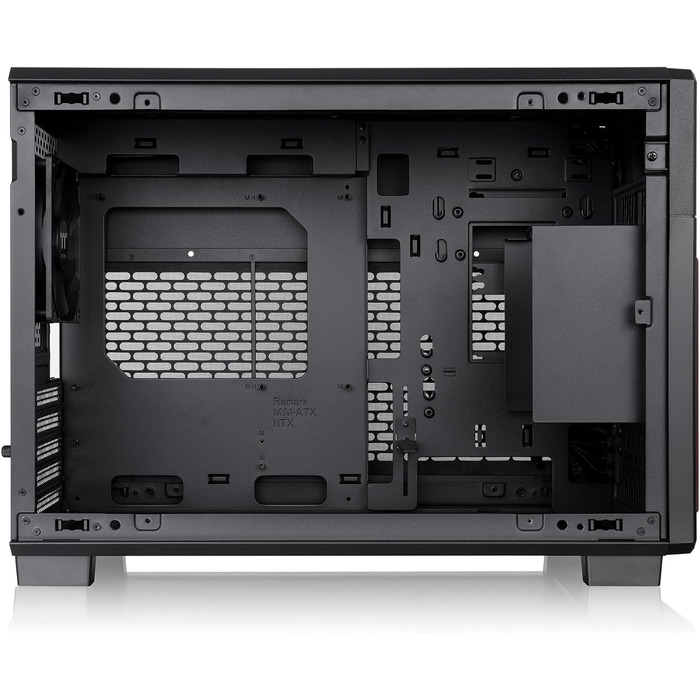 Корпус для ПК Thermaltake TR200 WS Micro-ATX/Mini-ITX, підтримка СРО 360мм, 7 вентиляторів 120мм, USB-C, чорний