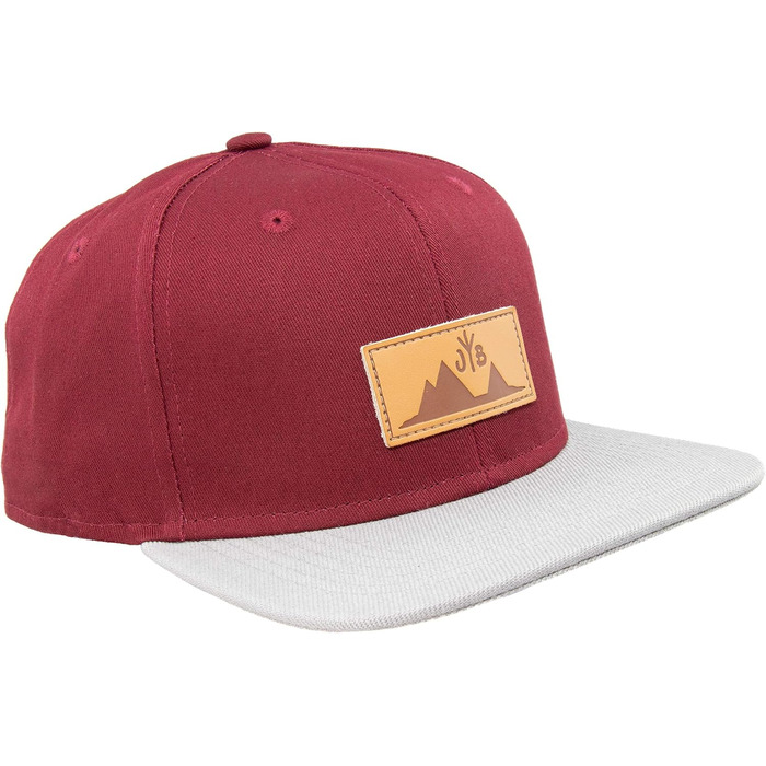 Кепка бейсболка Jumping Bird • Зручна, регульована, легко миється • Бордовий колір