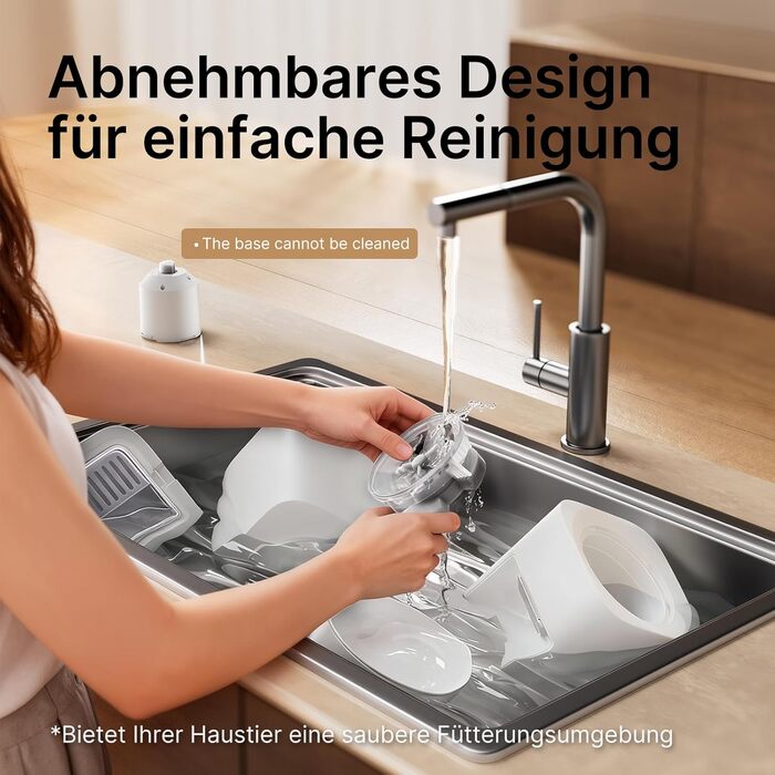 Автоматичний годівниця для котів та собак 5L з Wi-Fi, керування через додаток, 1-10 прийомів їжі на день