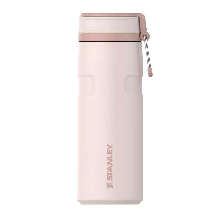 Термопляшка Stanley IceFlow Twist Flip 0.47л, Rose Quartz — герметична, зі сталі, для напоїв