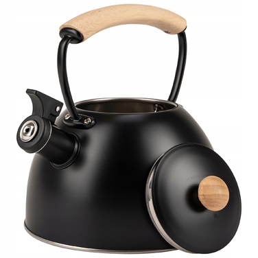 Класичний сталевий чайник Karl Hausmann, 2,5 л, бежевий з чорним