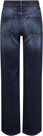 Джинси жіночі Only Madison з широкими штанинами, висока талія, розмір XL/34L, темно-синій денім